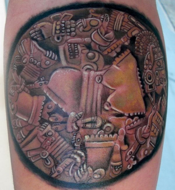 Galerie mit 74 Azteken-Tattoos für Männer und Frauen