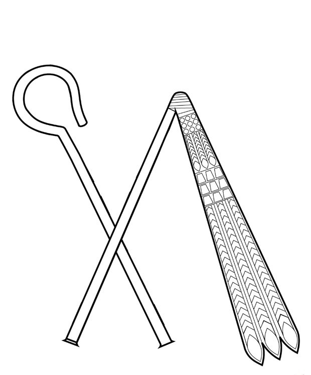 Der Krummstab und das Flagellum Heqa und Nechacha