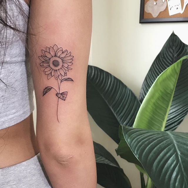 Sonnenblume Vorlage Tattoo