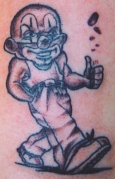 clown tattoo 1031