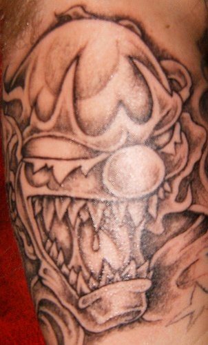 clown tattoo 1037