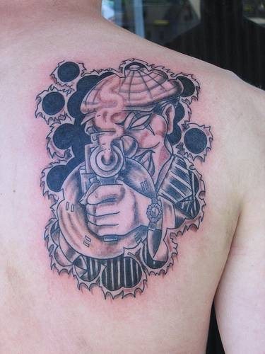 clown tattoo 1045