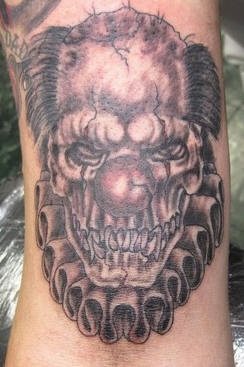 clown tattoo 1003