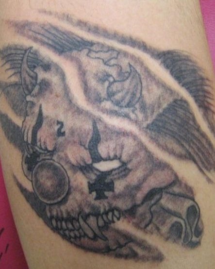 clown tattoo 1009