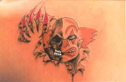 clown tattoo 1020