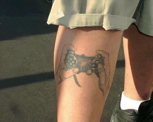 computerfreak nerd tattoo 1038