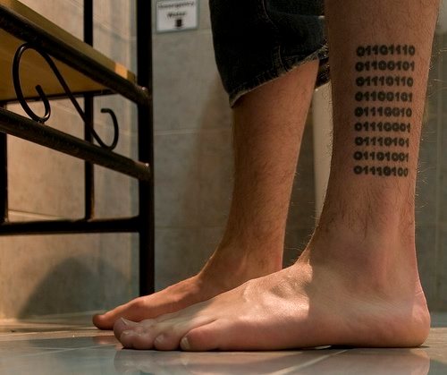 computerfreak nerd tattoo 1040