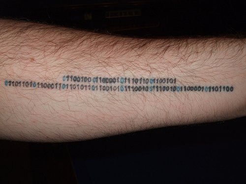 computerfreak nerd tattoo 1046