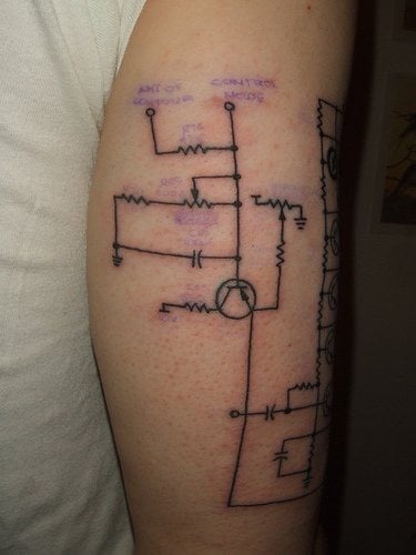 computerfreak nerd tattoo 1049