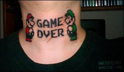 computerfreak nerd tattoo 1063