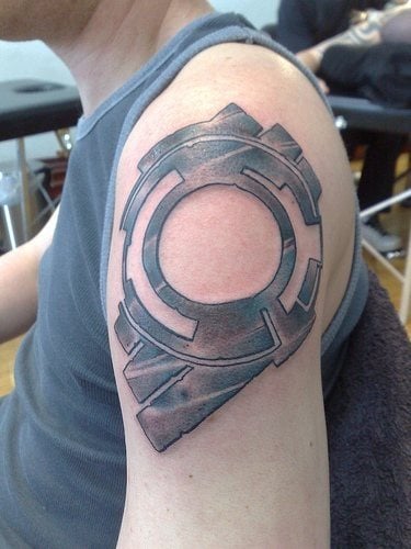 computerfreak nerd tattoo 1007