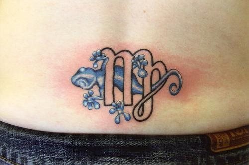 eidechse tattoo 1022