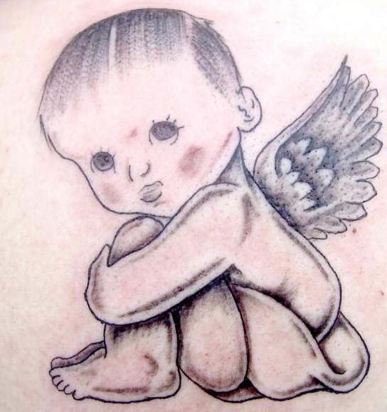 Baby engel motive tattoo Engel Tattoo