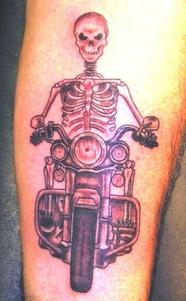 fahrrad motorrad tattoo 517