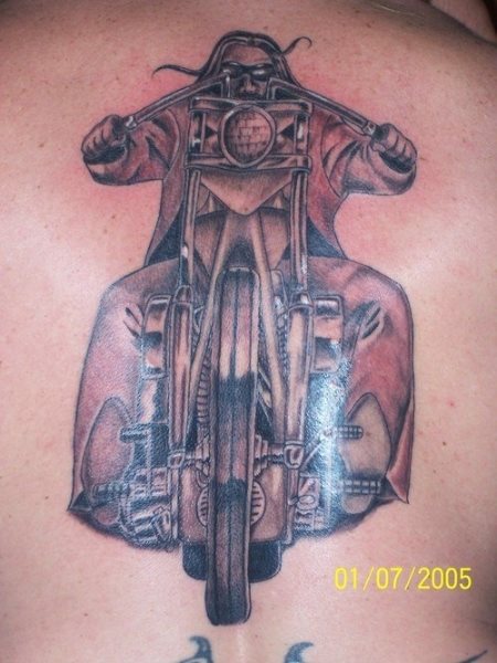 fahrrad motorrad tattoo 536