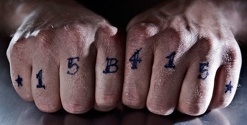 finger gelenke tattoo 534