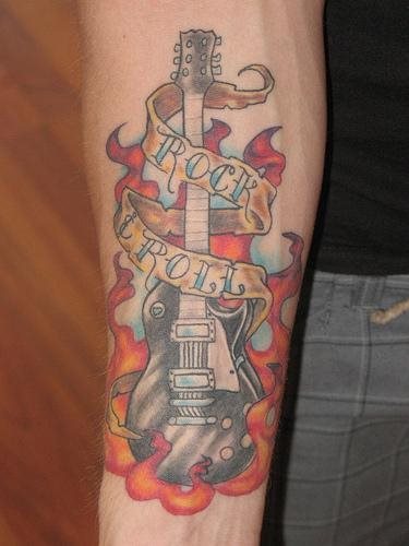 flamme feuer tattoo 1075