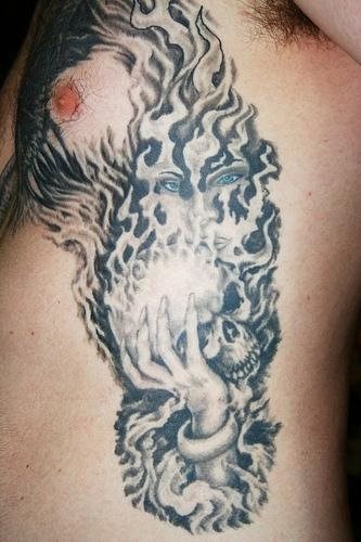 flamme feuer tattoo 1079