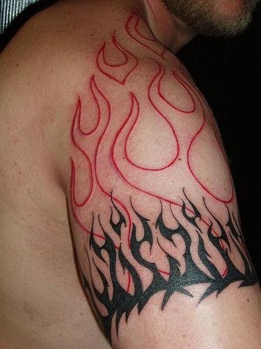 flamme feuer tattoo 1082