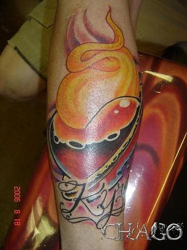 flamme feuer tattoo 1087