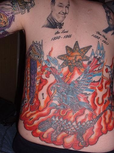 flamme feuer tattoo 1004