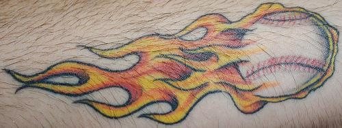 flamme feuer tattoo 1014