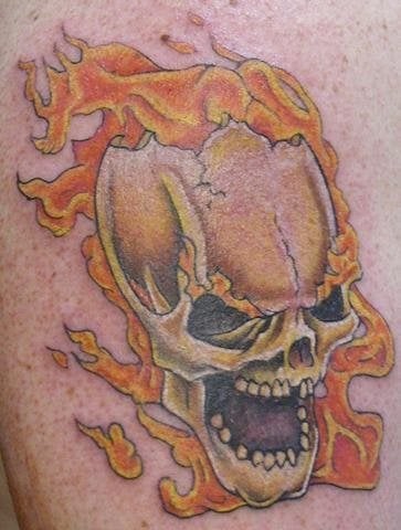 flamme feuer tattoo 1025