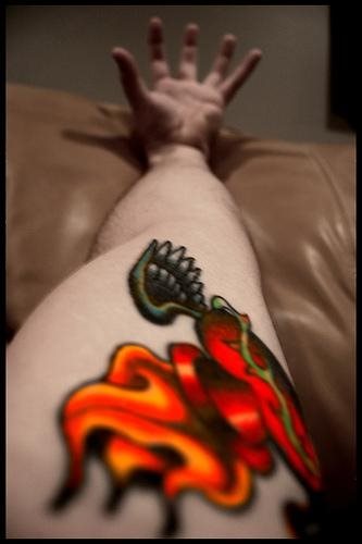 flamme feuer tattoo 1027