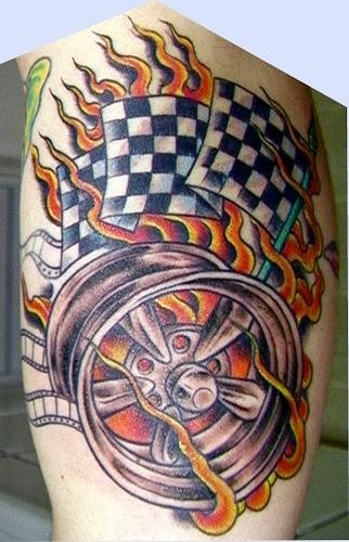 flamme feuer tattoo 1058