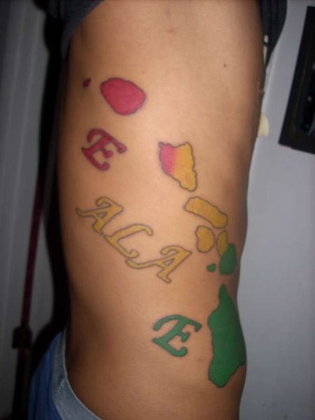 hawaiianische tattoo 1007