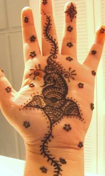 henna tattoo 1036