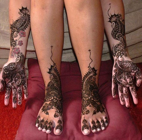 henna tattoo 1007
