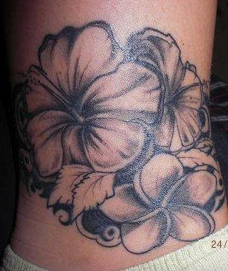 hibiskus blume tattoo 1017