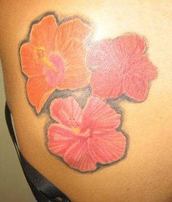 hibiskus blume tattoo 1030