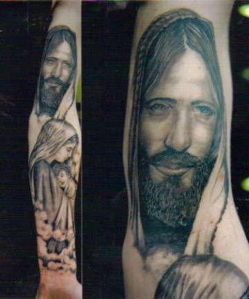 jesus christus tattoo 1042