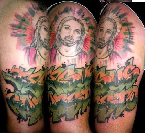 jesus christus tattoo 1046
