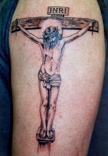 jesus christus tattoo 1050