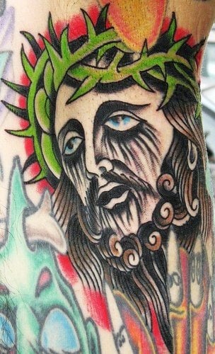jesus christus tattoo 1052