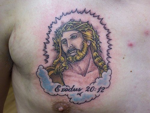 jesus christus tattoo 1055