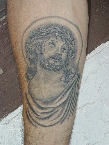 jesus christus tattoo 1060