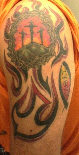 jesus christus tattoo 1079