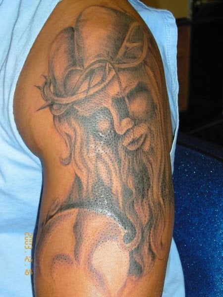 jesus christus tattoo 1003