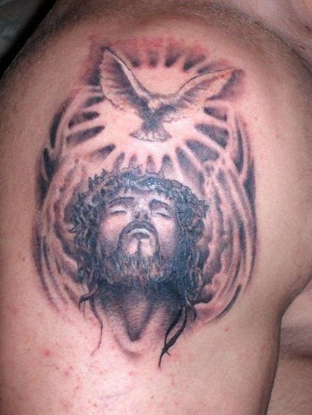 jesus christus tattoo 1005