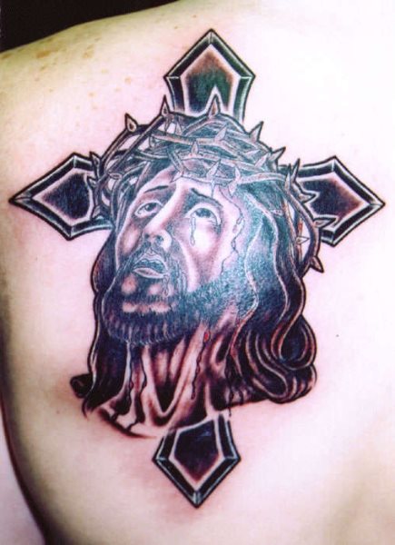 jesus christus tattoo 1008