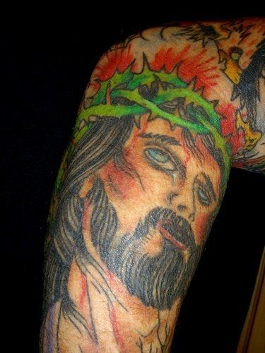 jesus christus tattoo 1020