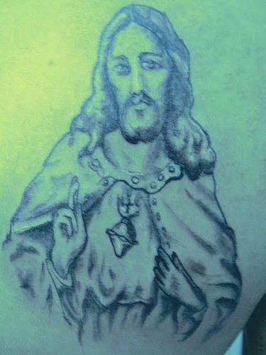 jesus christus tattoo 1021