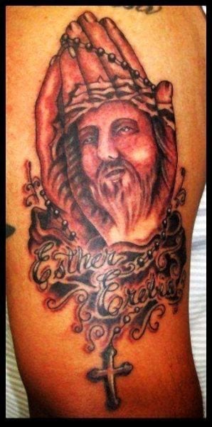 jesus christus tattoo 1029