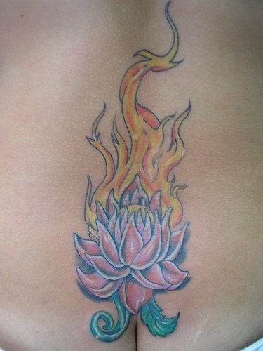 lotusblume tattoo 1067