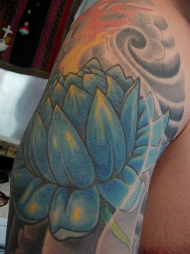 lotusblume tattoo 1069
