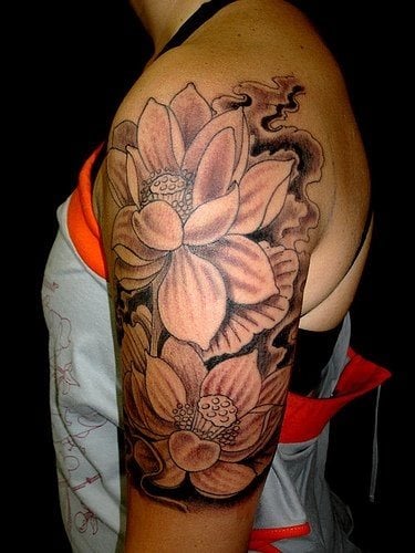 lotusblume tattoo 1074